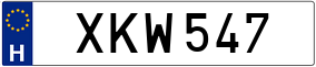 Trailer License Plate